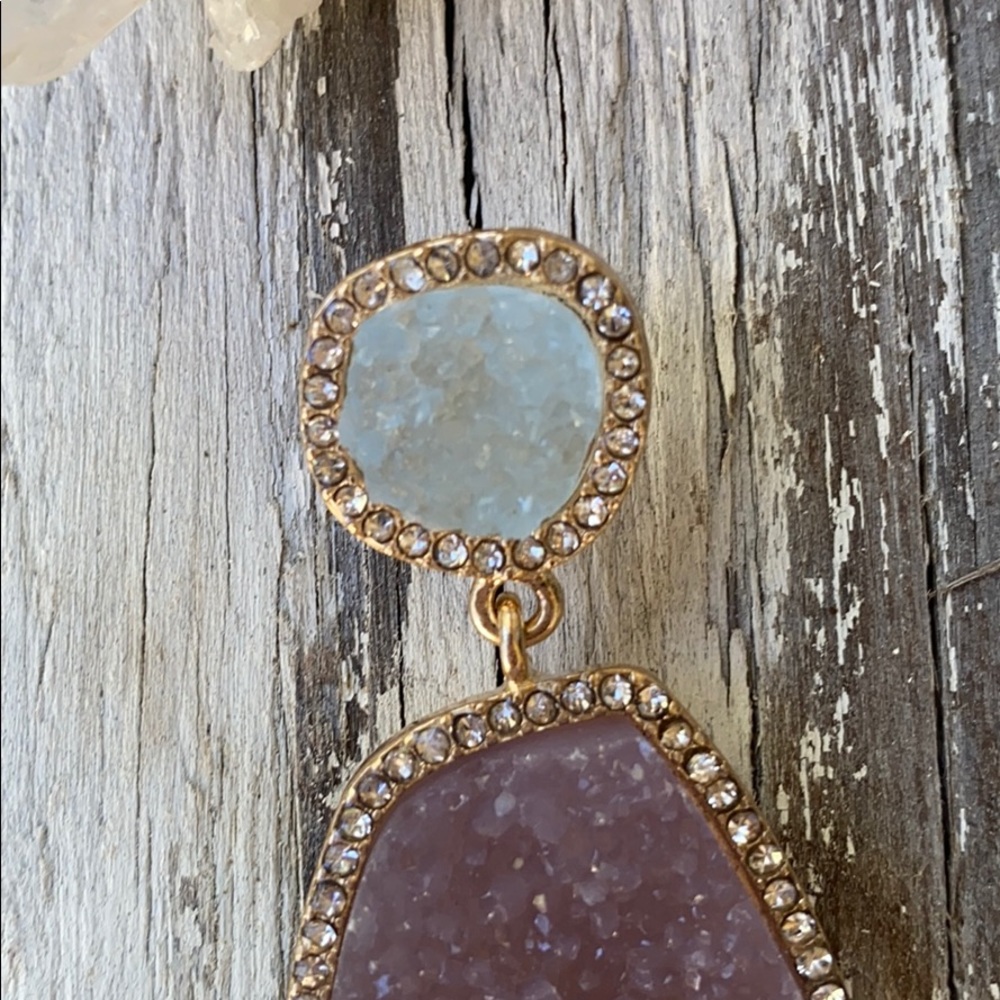 BaubleBar Moonlight Druzy Earrings - Picture 5 of 5